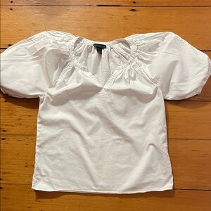 Attention Ivory Puff Sleeve Top